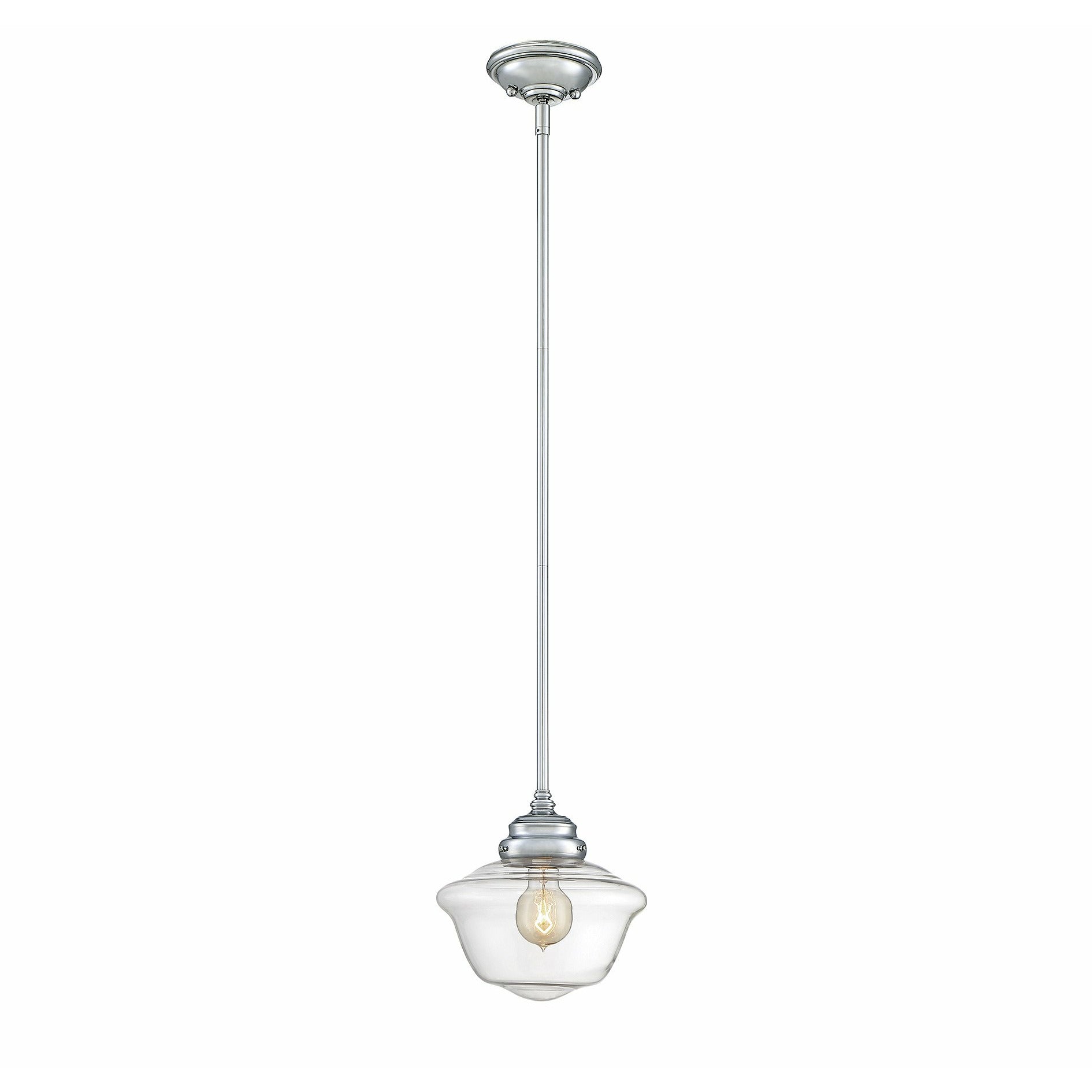 School House Mini Pendant Polished Chrome