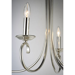 Loft Chandelier Polished Nickel