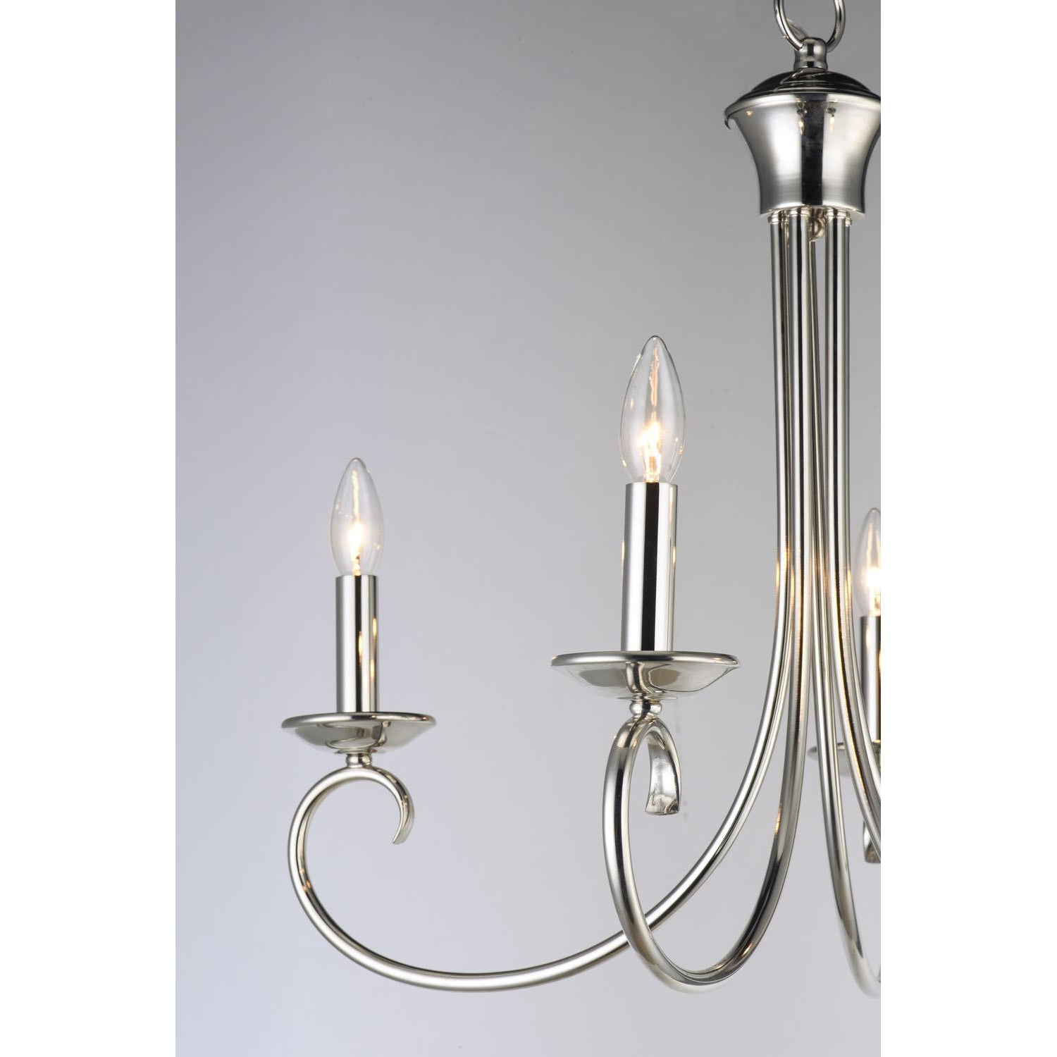 Loft Chandelier Polished Nickel