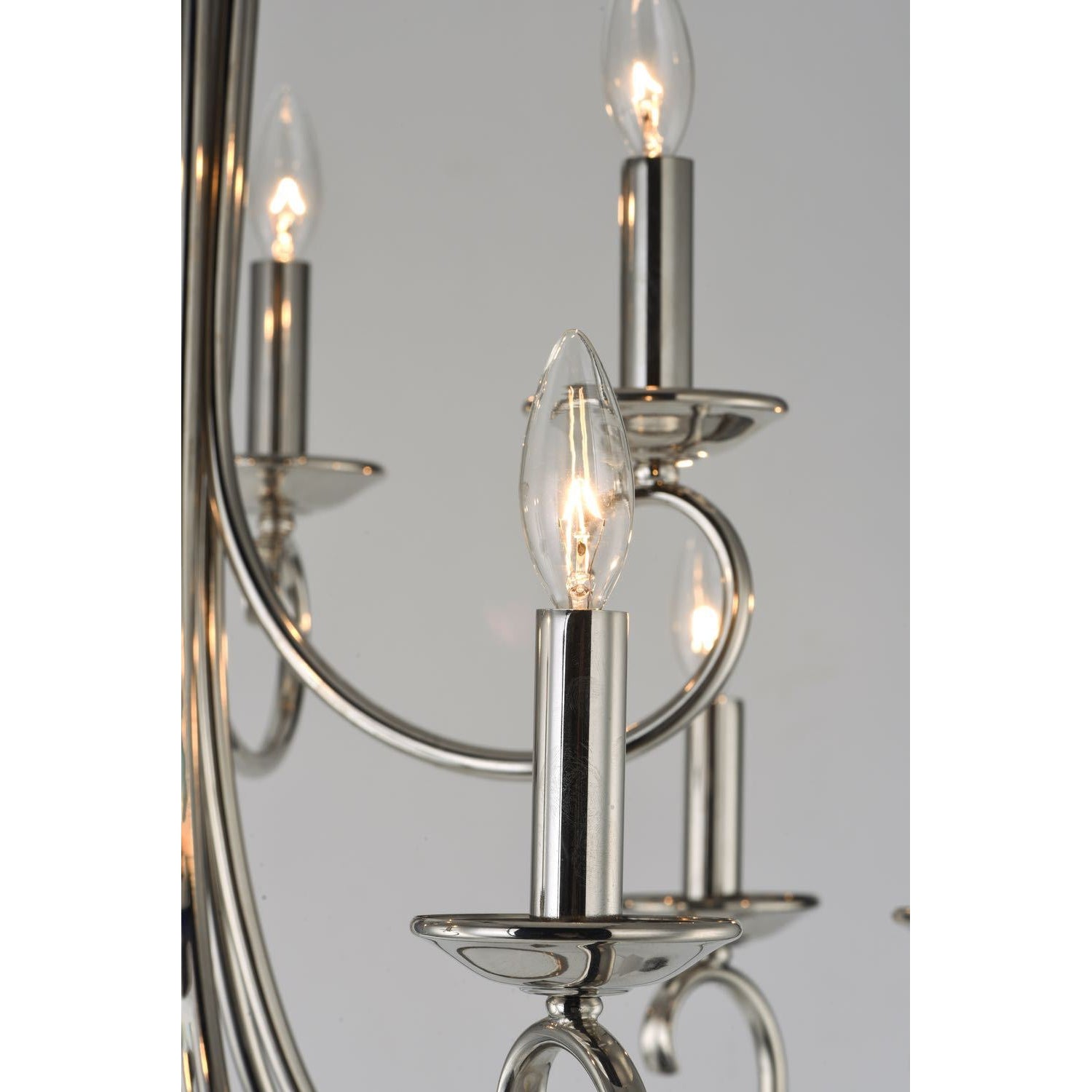 Loft Chandelier Polished Nickel