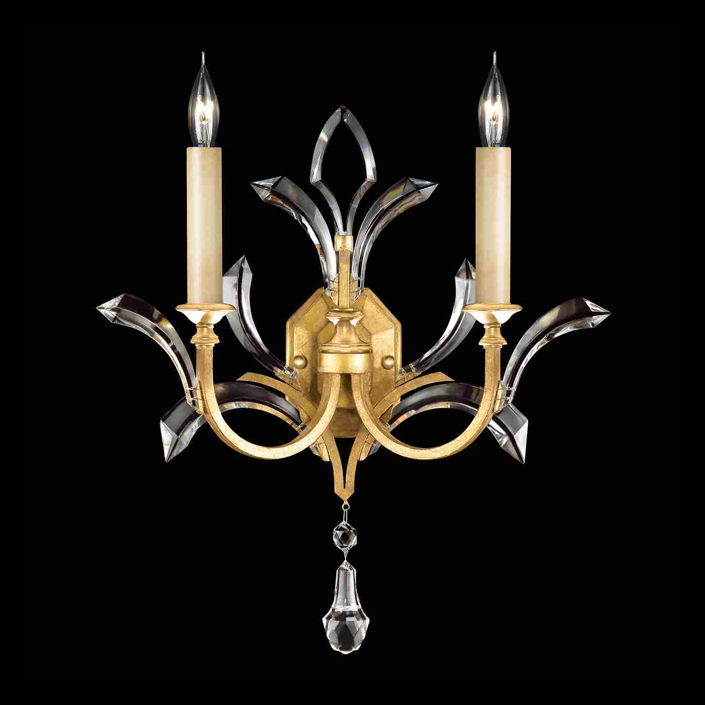 Beveled Arcs Sconce Gold Leaf