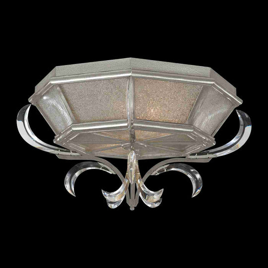 Beveled Arcs Flush Mount