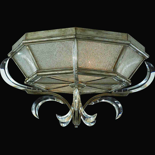 Beveled Arcs Flush Mount