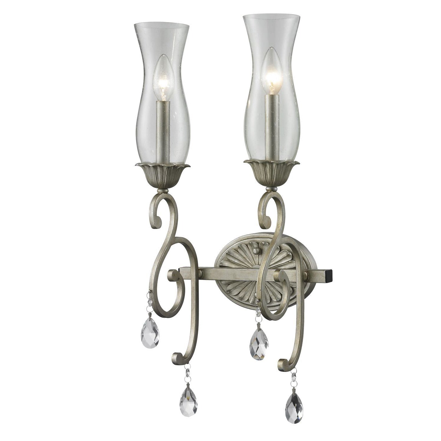 Melina Wall Sconce Antique Silver