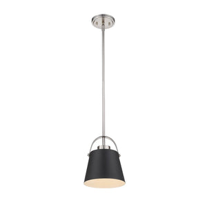 Z-Studio Mini Pendant Matte Black + Brushed Nickel