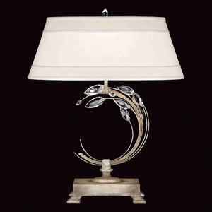 Crystal Laurel Table Lamp Silver