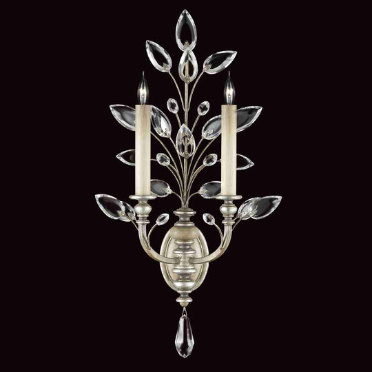 Crystal Laurel Sconce