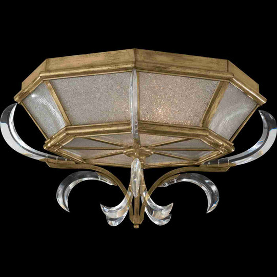 Beveled Arcs Flush Mount