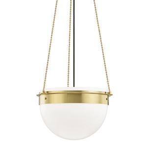 Silo Pendant Aged Brass