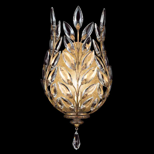Crystal Laurel Sconce