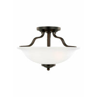 Emmons 2-Light Semi Flush Mount (with Bulbs)