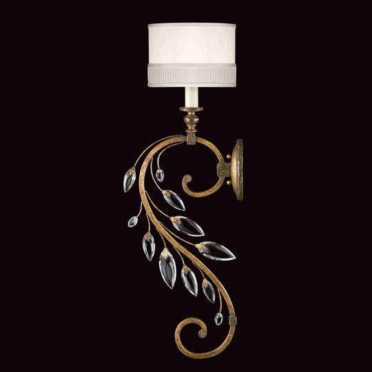 Crystal Laurel Sconce