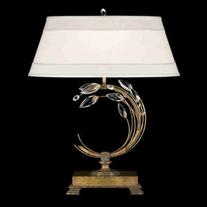 Crystal Laurel Table Lamp Gold