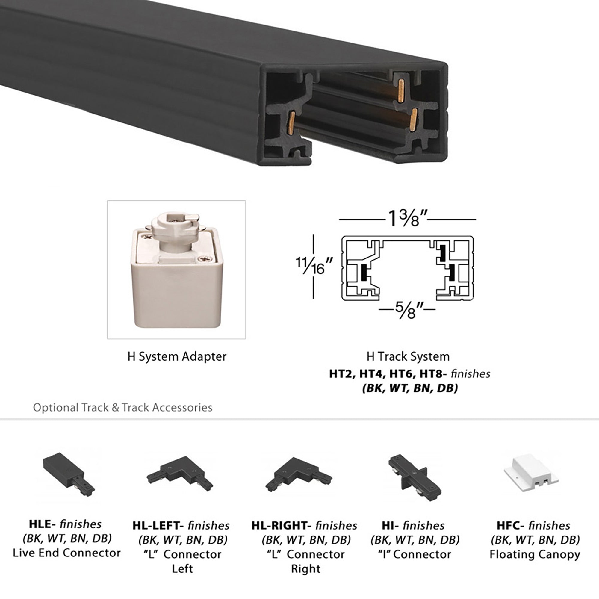 H Track 2FT Single Circuit 120V