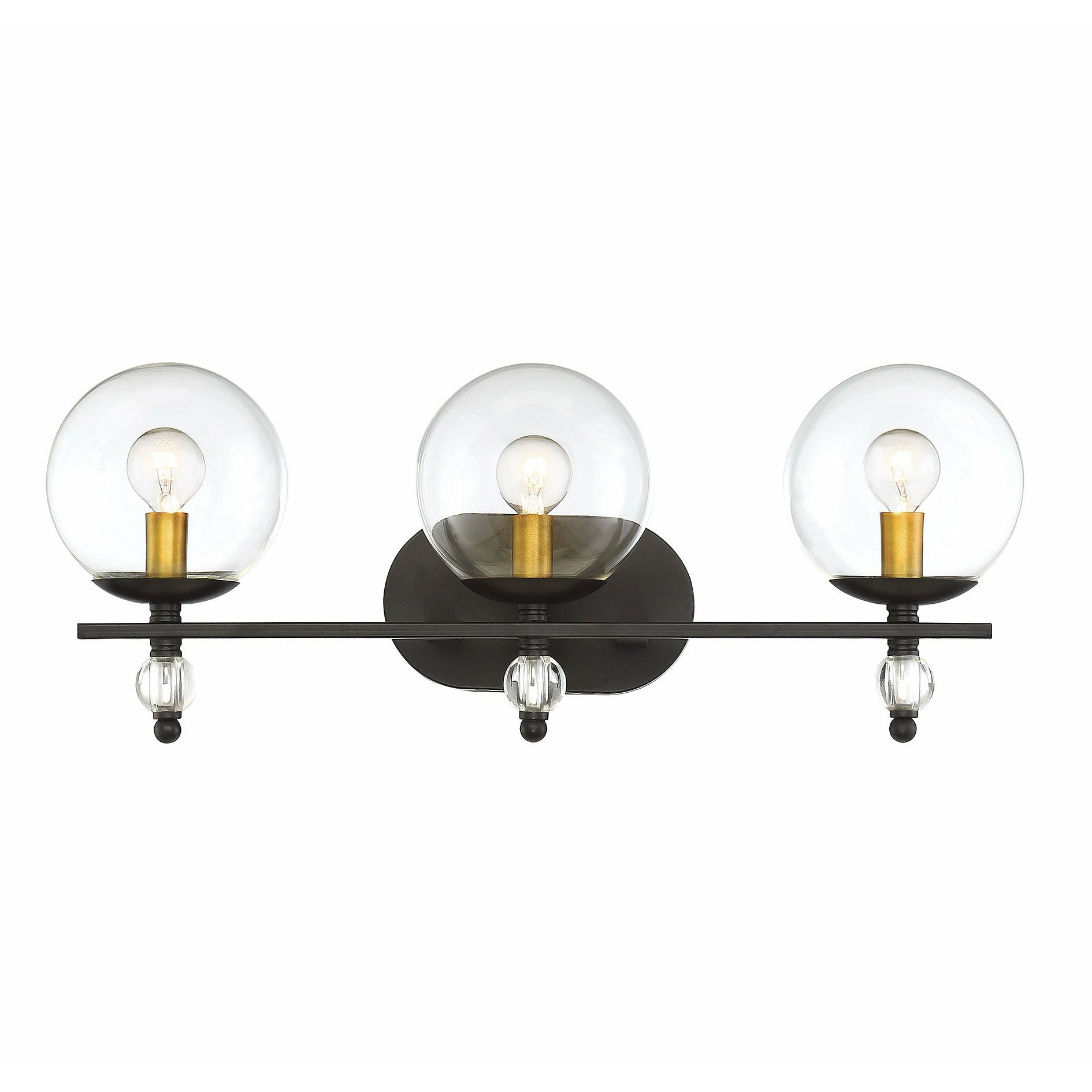 Granville Vanity Light English Bronze & Warm Brass