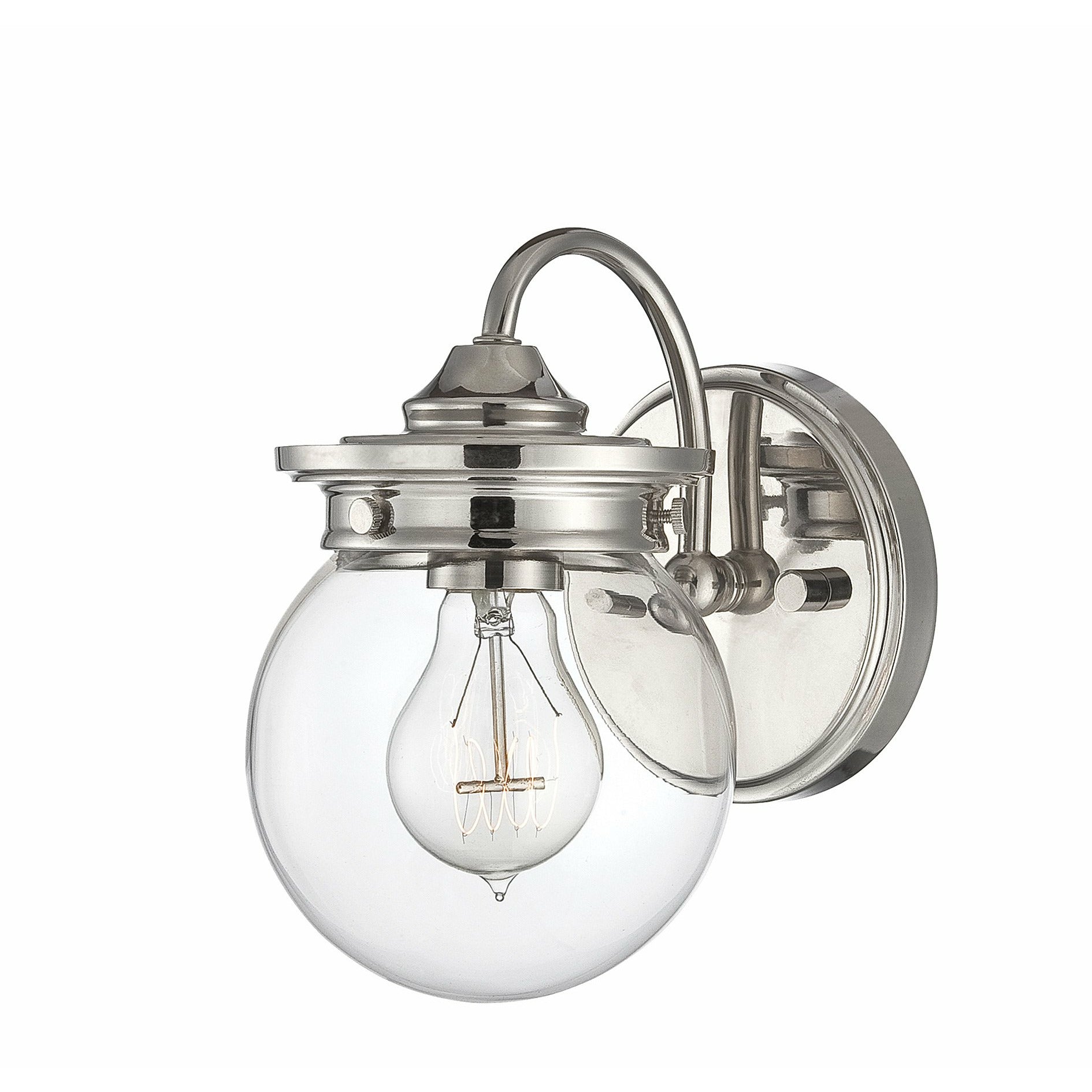 Downing Vanity Light Polished Nickel