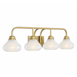 Darlington Vanity Light Warm Brass