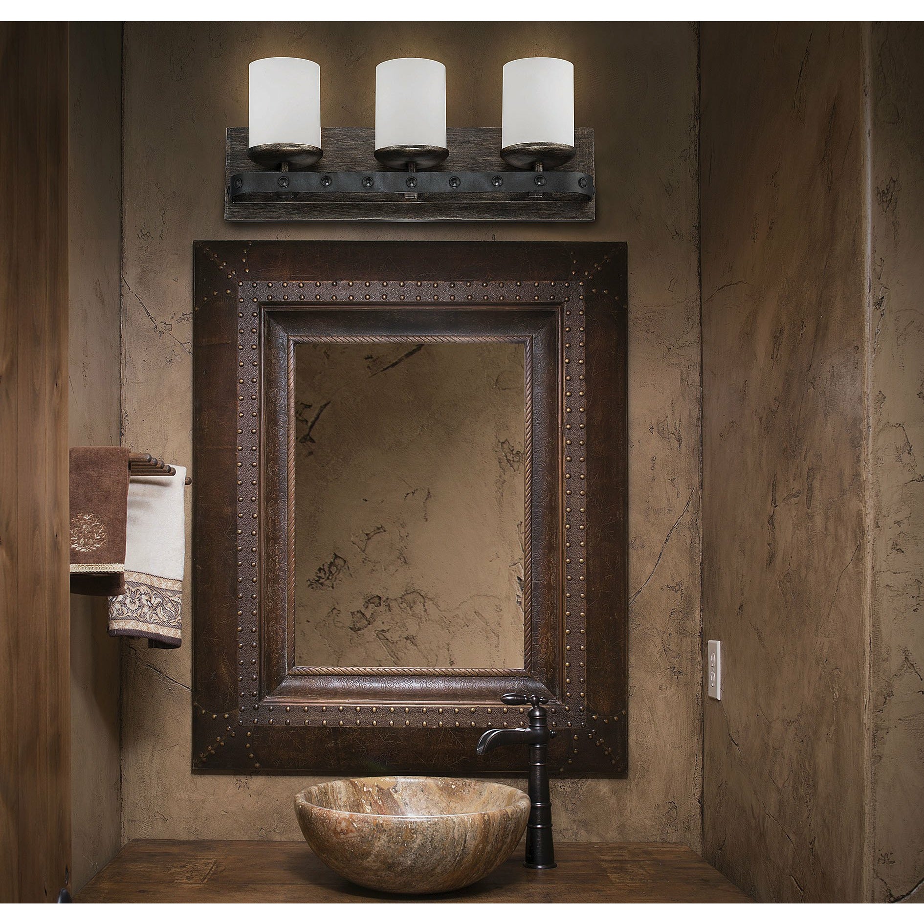 Alsace Vanity Light Reclaimed Wood