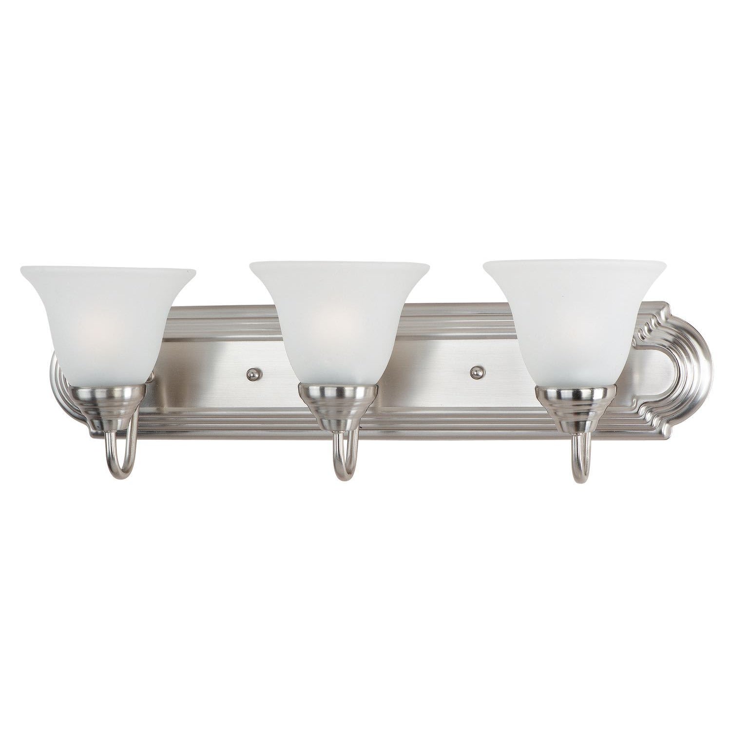 Essentials - 801x Vanity Light Satin Nickel | Frost