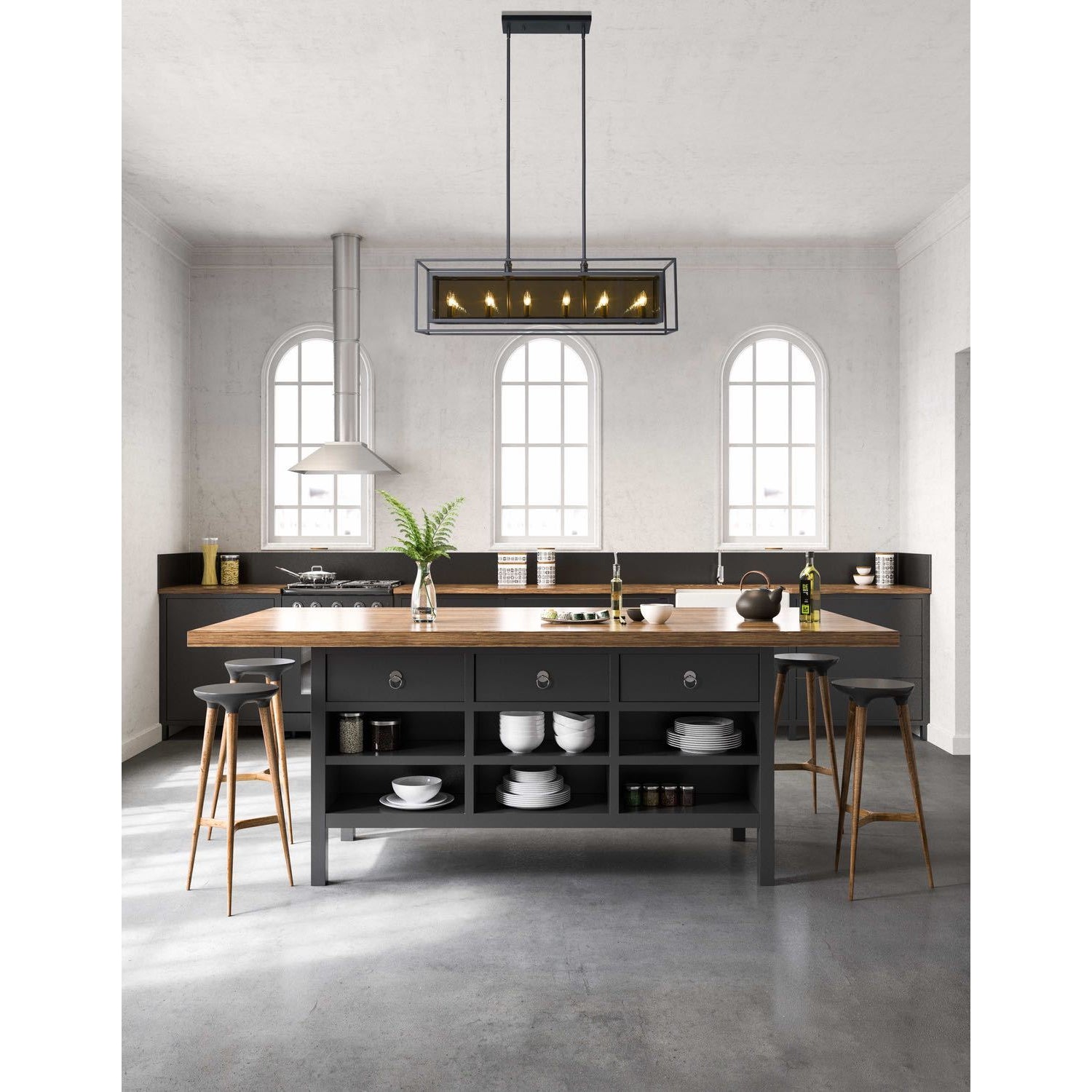 Infinity Linear Suspension Misty Charcoal
