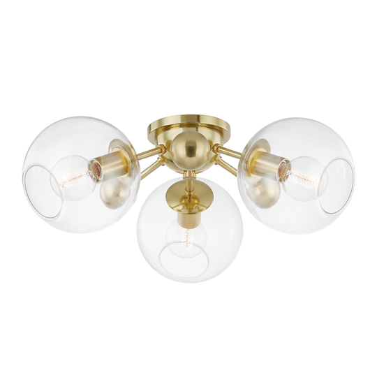 Abbott 3 Light Semi Flush