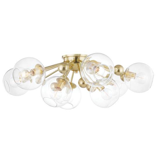 Abbott 9 Light Semi Flush