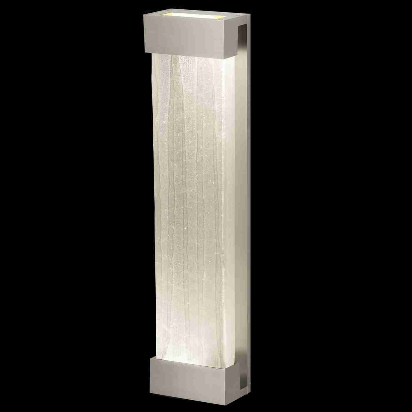 Crystal Bakehouse Sconce Silver with Crystal Shards