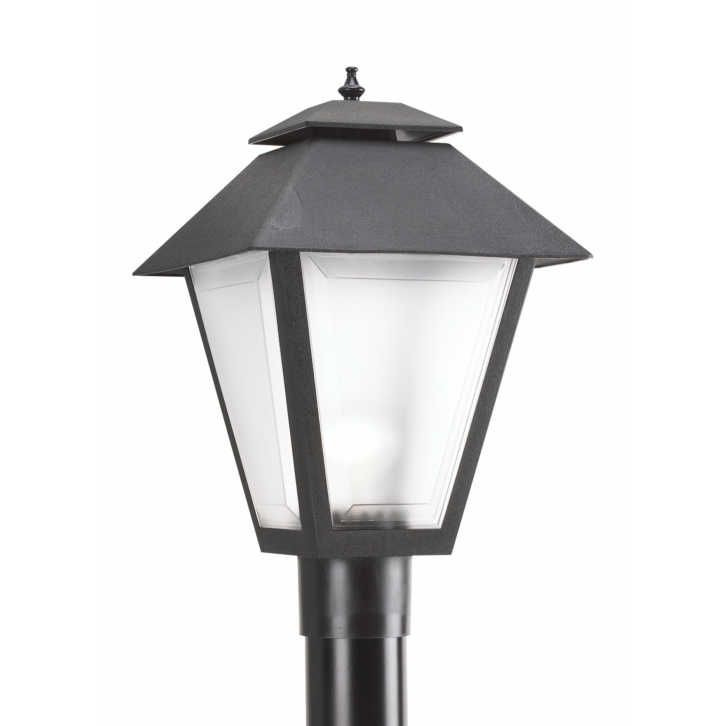 Polycarbonate Outdoor Post Light Black