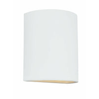 Paintable Ceramic Sconces 1-Light Outdoor Wall Light (with Bulb)