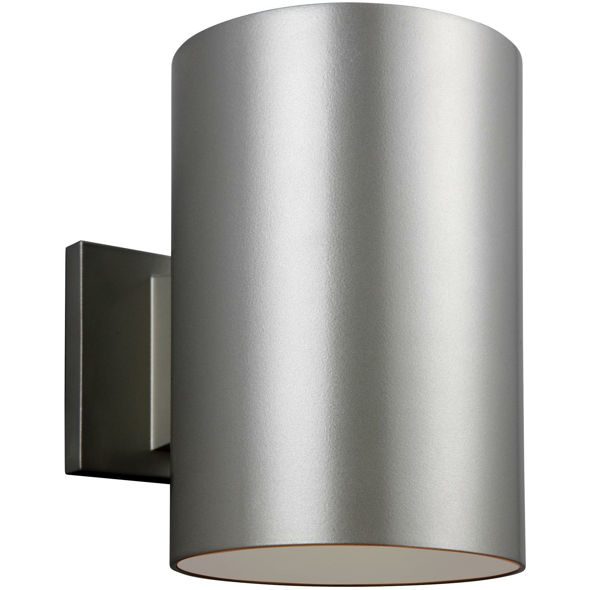 Outdoor Cylinders Outdoor Wall Light Painted Brushed Nickel
