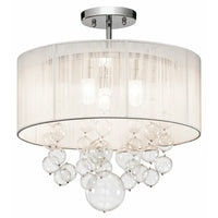 Imbuia Semi Flush Mount
