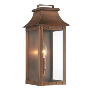 Manchester Outdoor Wall Light Copper Patina