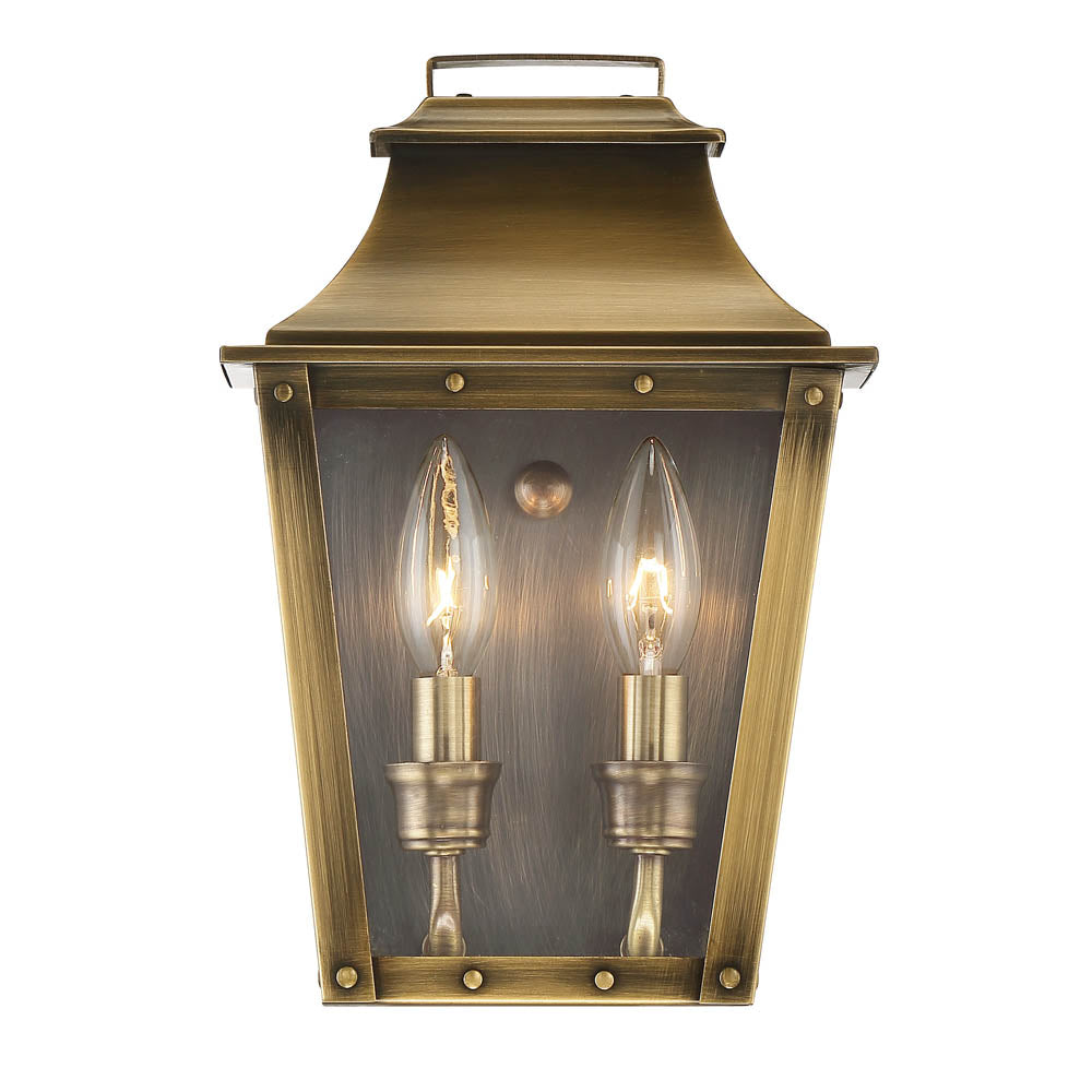 Coventry Outdoor Wall Light Aged Brass