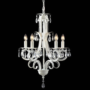 Pearl Chandelier Gloss White