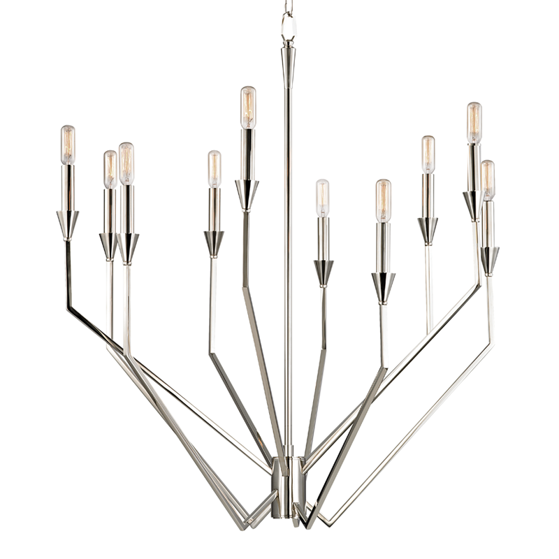 Archie Chandelier Polished Nickel