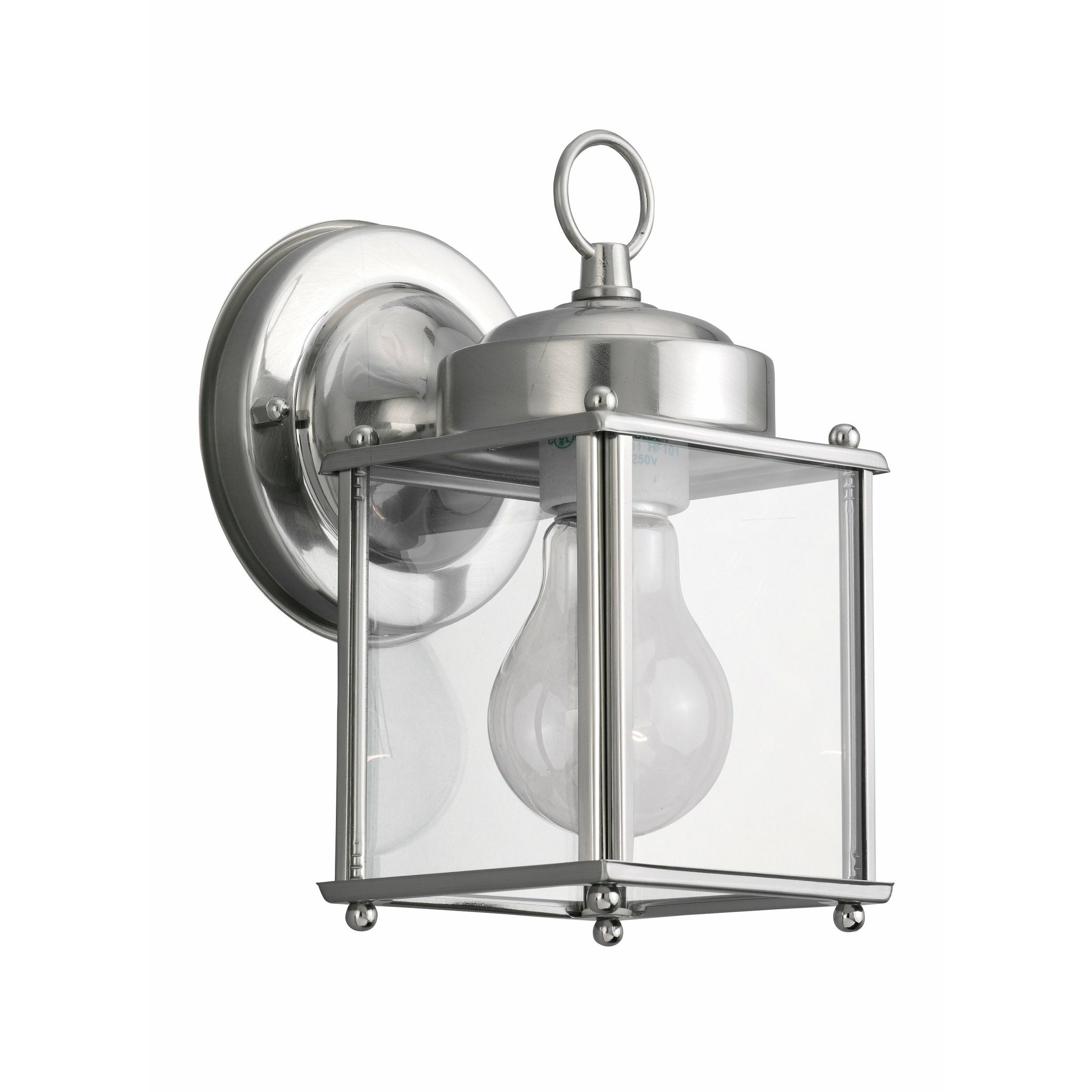 New Castle Outdoor Wall Light Antique Brushed Nickel