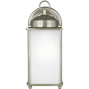 New Castle Outdoor Wall Light Antique Brushed Nickel