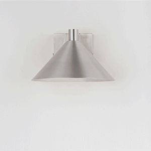 Conoid LED Outdoor Wall Light Brushed Aluminum