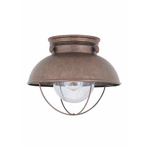 Sebring Outdoor Ceiling Light Weathered Copper