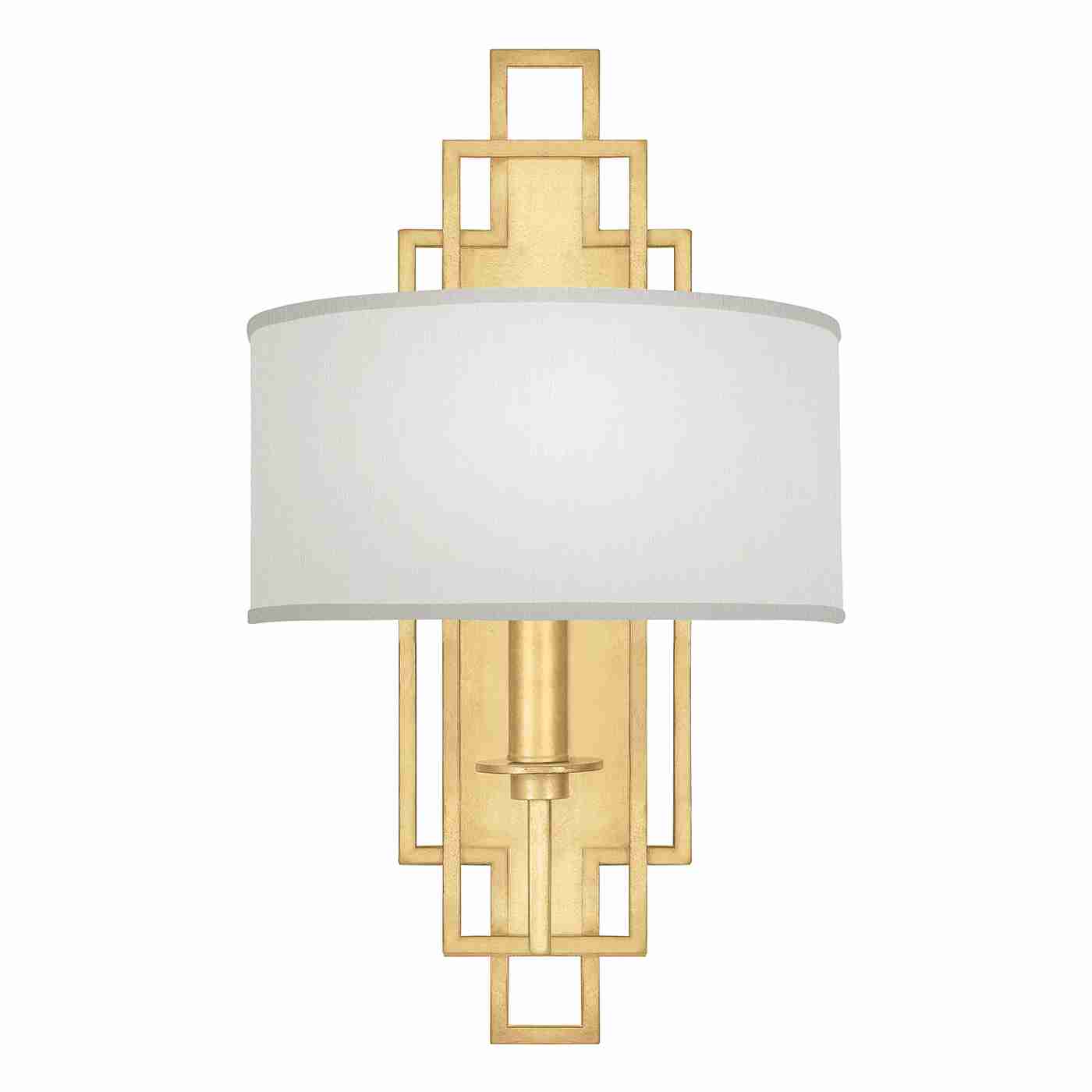 Cienfuegos Sconce Gold Leaf with Shade