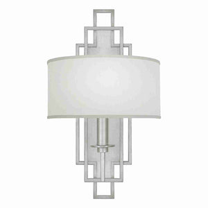 Cienfuegos Sconce Silver Leaf with Shade