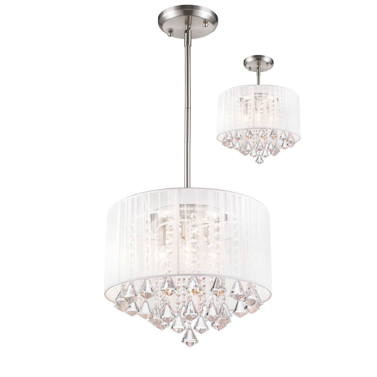 Aura Pendant Brushed Nickel