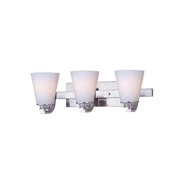 Conical Vanity Light Satin Nickel