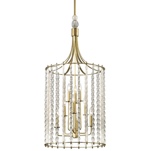 Whitestone Pendant Aged Brass