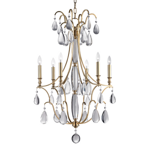 Crawford Chandelier Aged Brass