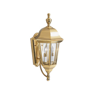 Grove Mill Outdoor Wall Light Polished Brass