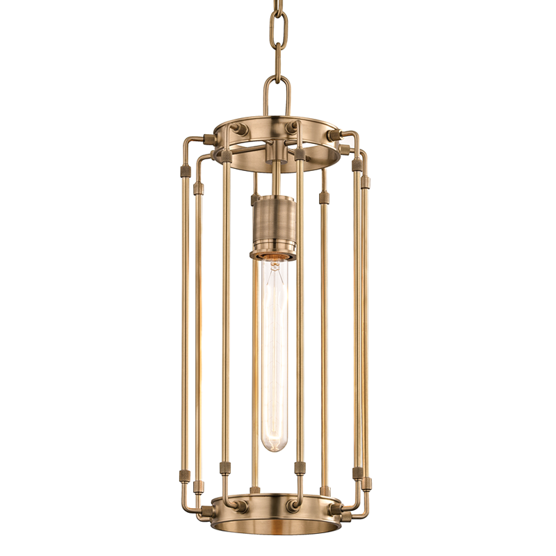 Hyde Park Mini Pendant Aged Brass