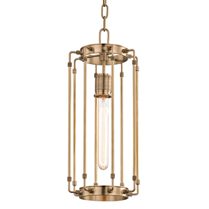 Hyde Park Mini Pendant Aged Brass