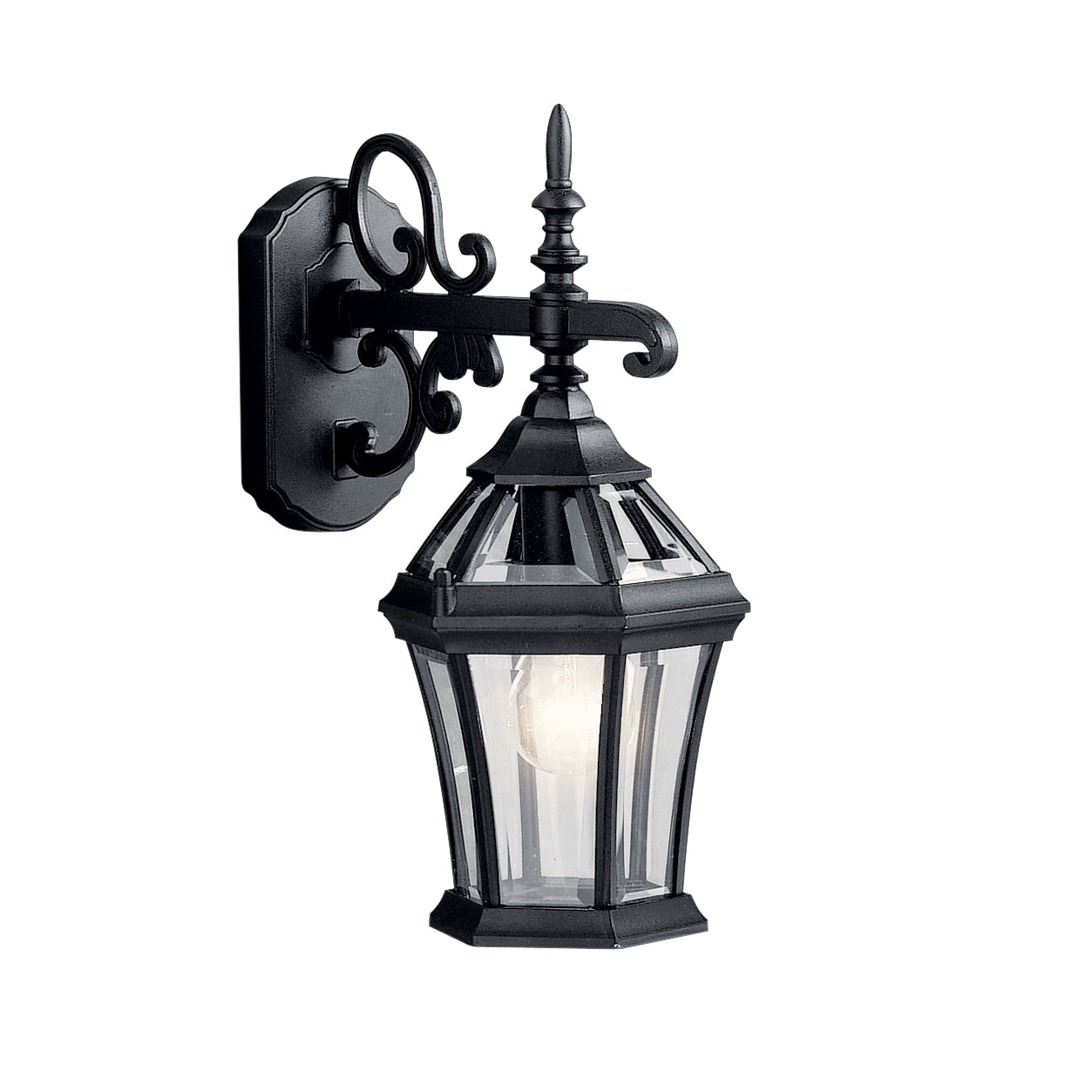 Townhouse Outdoor Wall Light Black