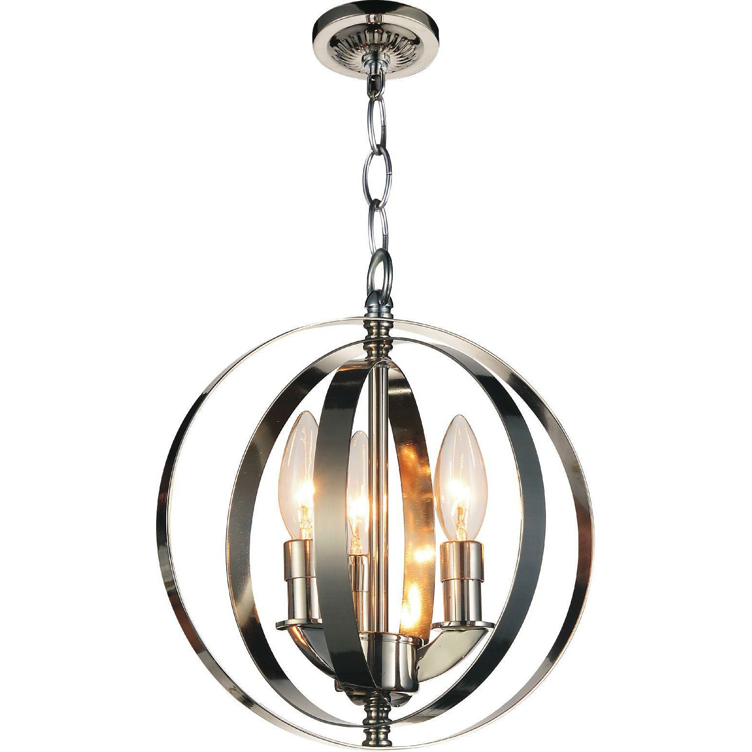 Delroy Mini Pendant Polished Nickel